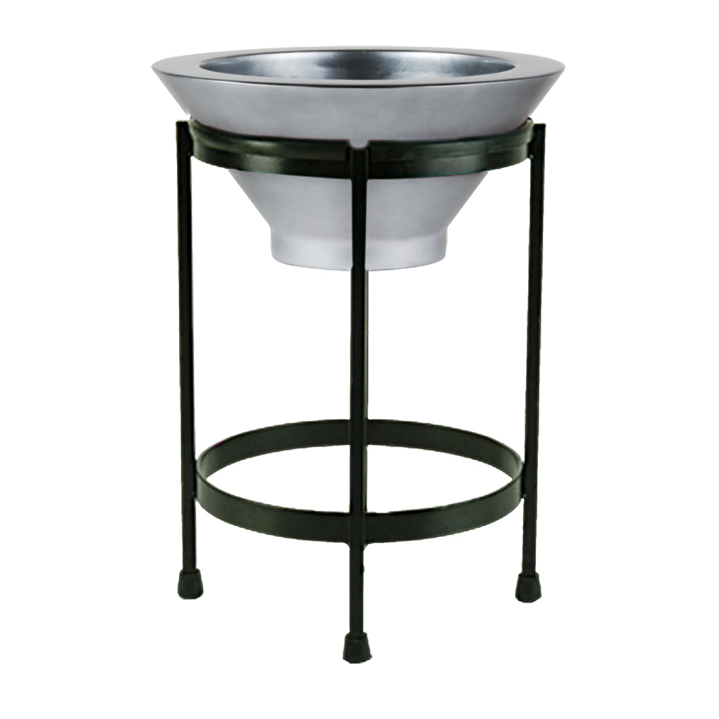 Tier 2 Bowl burnished steel with stand