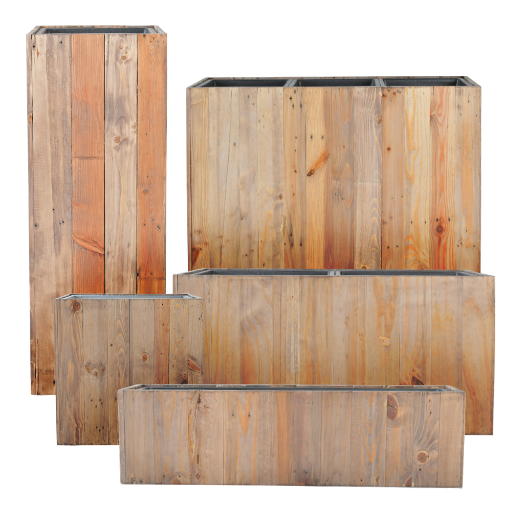 Salvaged Wood Planters