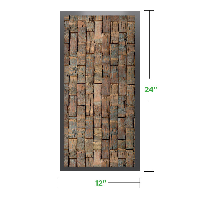 12&quot; x 24&quot; Moss Wall Art Panel Kit
