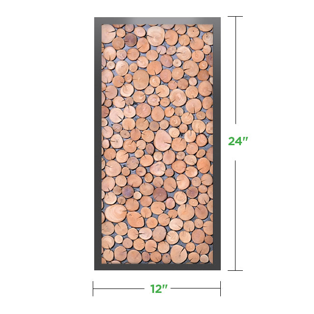 12&quot; x 24&quot; Moss Wall Art Panel Kit