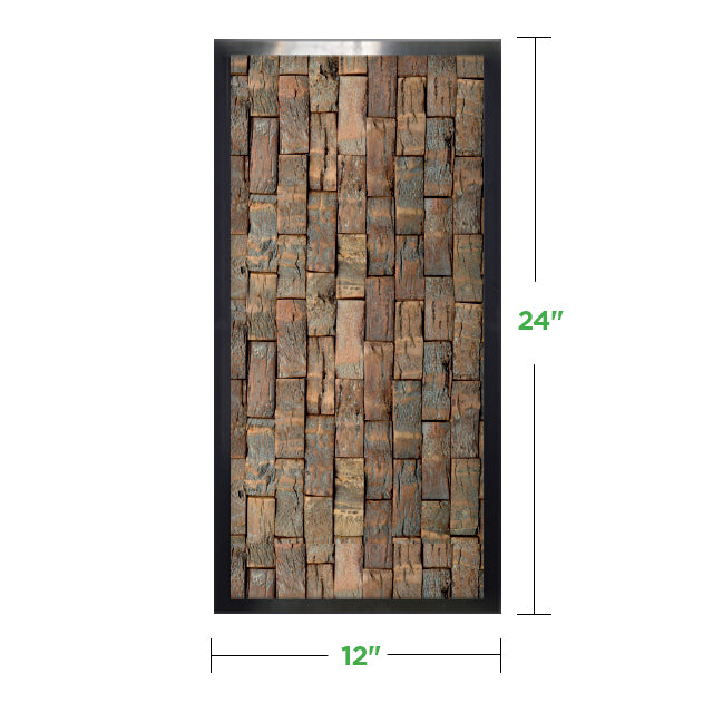 12&quot; x 24&quot; Moss Wall Art Panel Kit