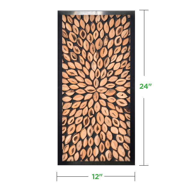 12&quot; x 24&quot; Moss Wall Art Panel Kit