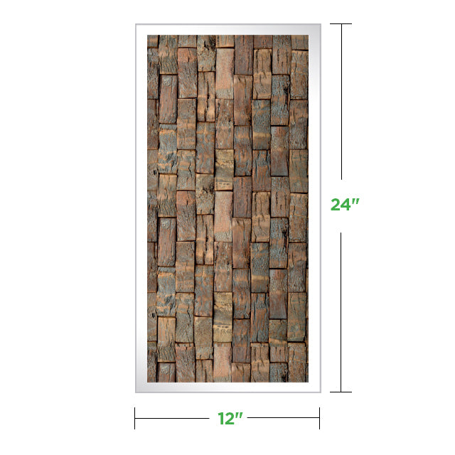 12&quot; x 24&quot; Moss Wall Art Panel Kit