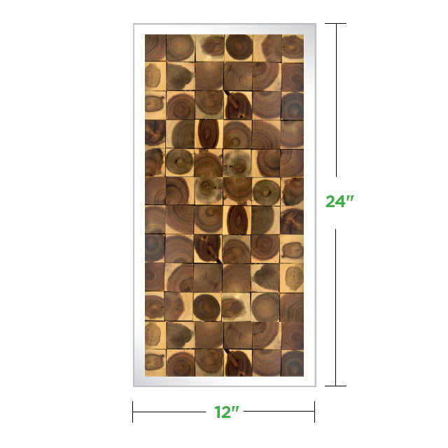 12&quot; x 24&quot; Moss Wall Art Panel Kit