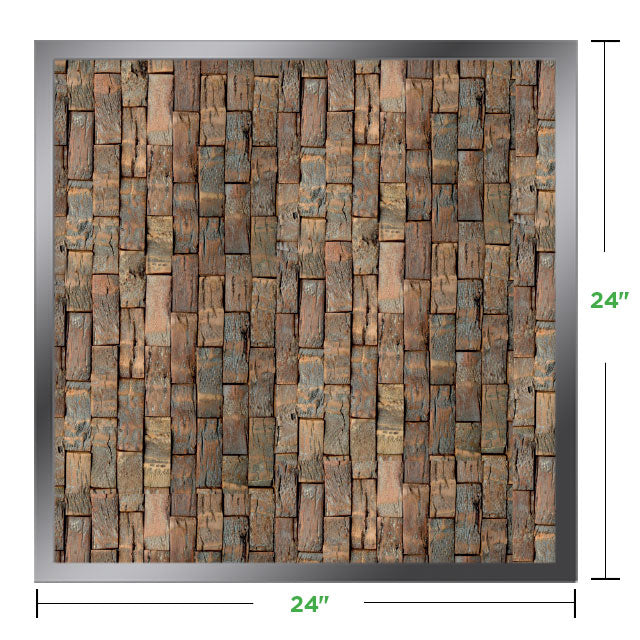 24&quot; x 24&quot; Moss Wall Art Panel Kit
