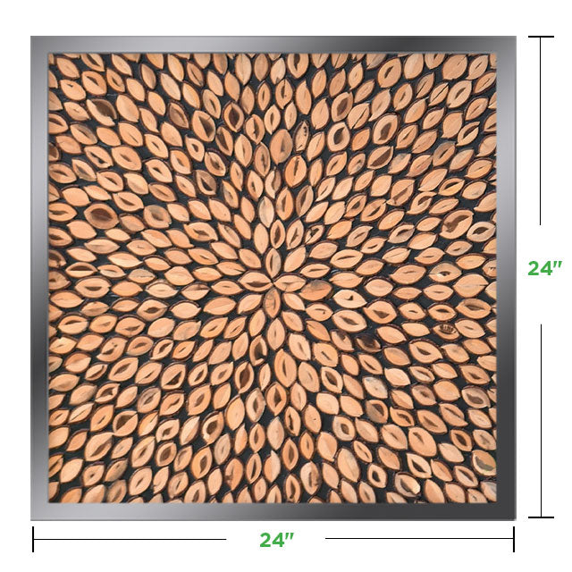 24&quot; x 24&quot; Moss Wall Art Panel Kit