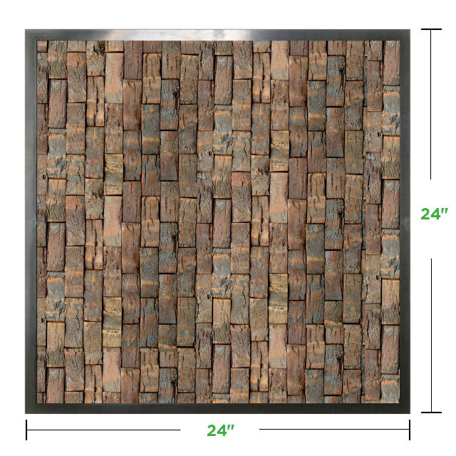24&quot; x 24&quot; Moss Wall Art Panel Kit