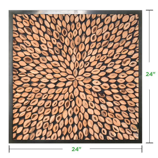 24&quot; x 24&quot; Moss Wall Art Panel Kit