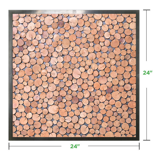 24&quot; x 24&quot; Moss Wall Art Panel Kit