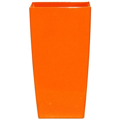 large orange outdoor plant pots Phoenix Tall Square - Gloss