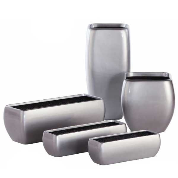 Athena Tall Planter - Metallics - Botanicus