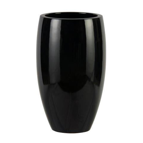 black gloss plant pots Bravo Tall Planter