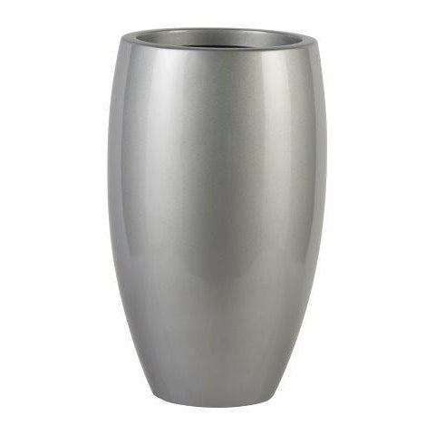 stainless steel plant pots Bravo Tall Planter - Metallic