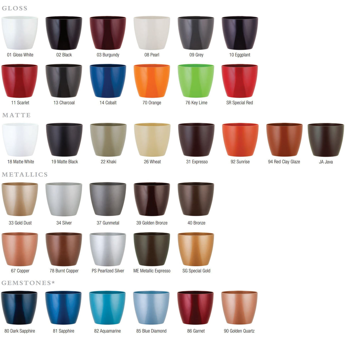 Phoenix Tall Square - Gloss - Botanicus