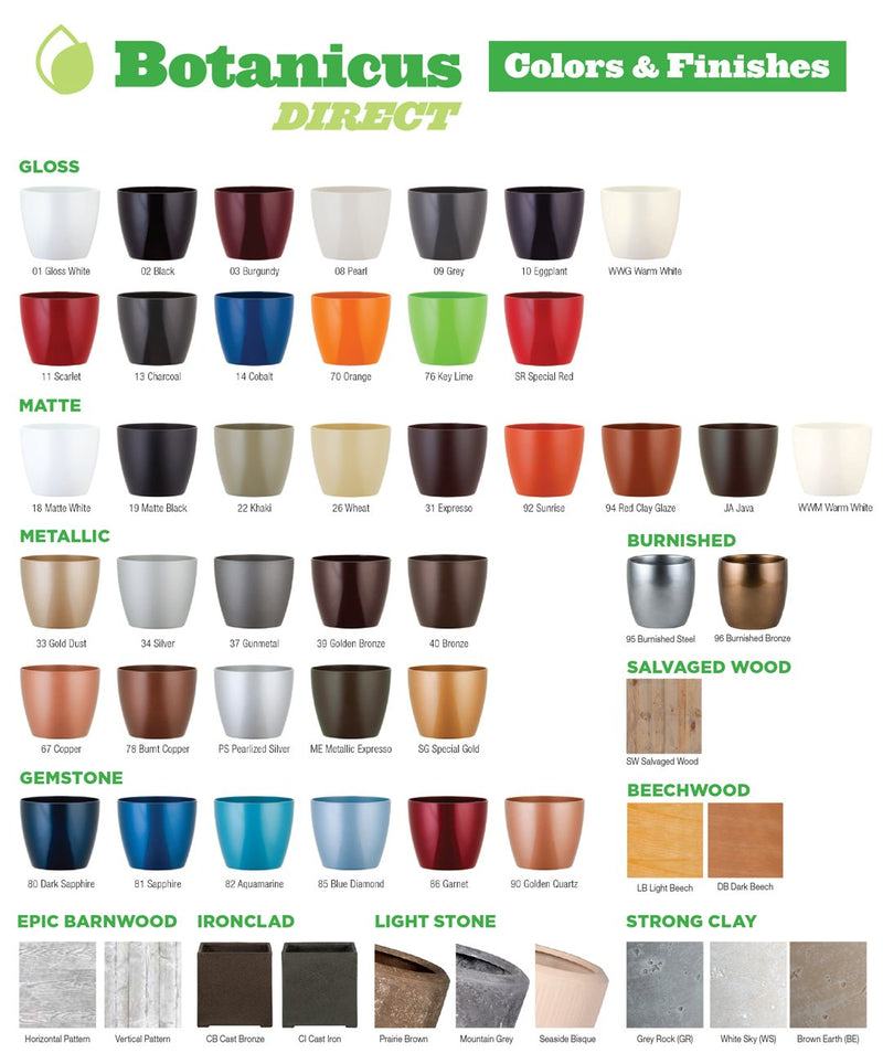Athena Tall Planter - Gloss - Botanicus Green
