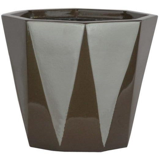 Diamond Floor Planter - Metallics - Botanicus
