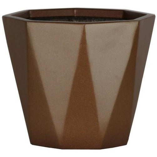 Diamond Floor Planter - Metallics - Botanicus