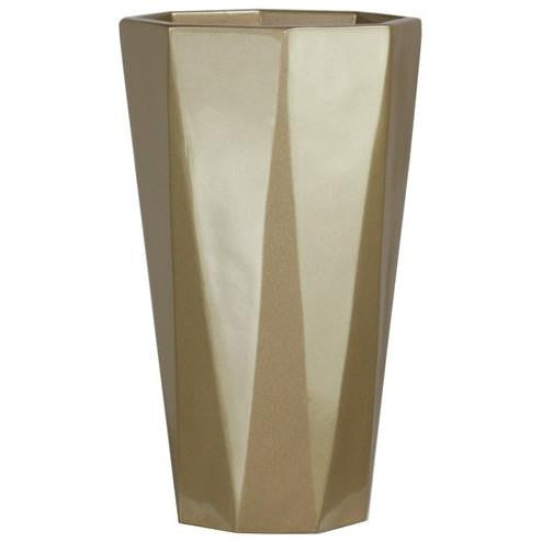 Diamond Tall Planter - Metallics - Botanicus