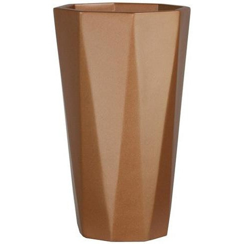Diamond Tall Planter - Metallics - Botanicus