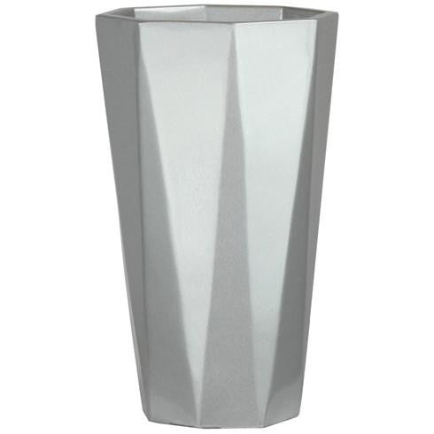 Diamond Tall Planter - Metallics - Botanicus
