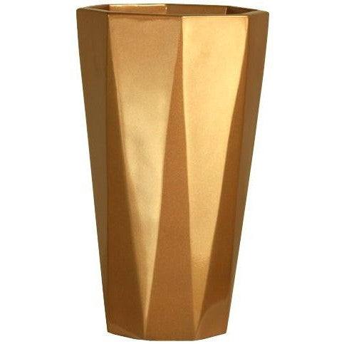 Diamond Tall Planter - Metallics - Botanicus