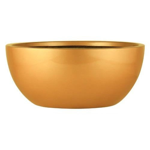 Earth Bowl Planter - Metallic - Botanicus