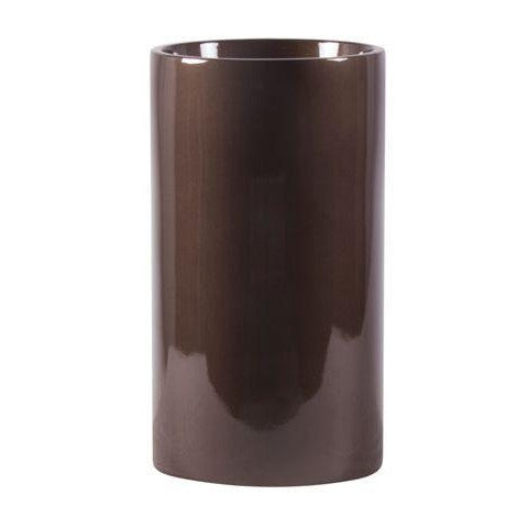 Earth Cylinder Tall Floor Planters - Metallic - Botanicus
