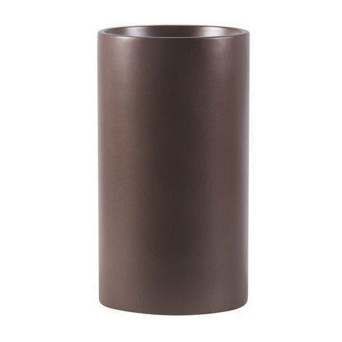 Earth Cylinder Tall Floor Planters - Metallic - Botanicus
