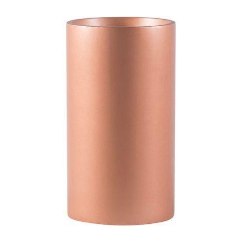 Earth Cylinder Tall Floor Planters - Metallic - Botanicus