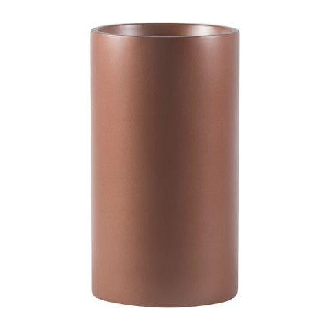 Earth Cylinder Tall Floor Planters - Metallic - Botanicus