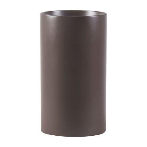tall cylinder planter plastic Earth Cylinder Tall Floor Planters - Matte