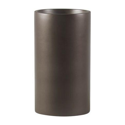 Earth Cylinder Tall Floor Planters - Metallic - Botanicus