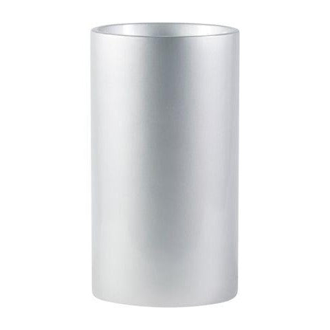 tall cylinder plant pot Earth Cylinder Tall Floor Planters - Metallic