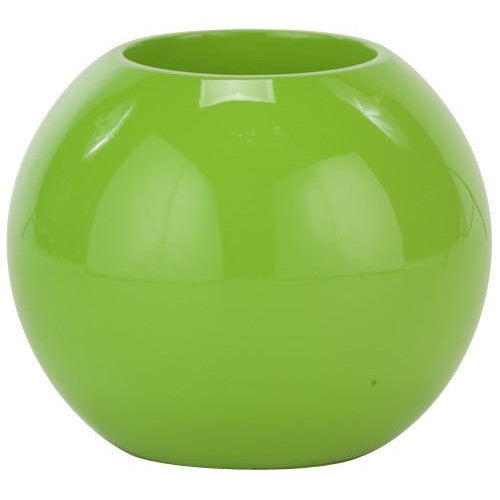 lime green ceramic plant pots Earth Sphere Planters