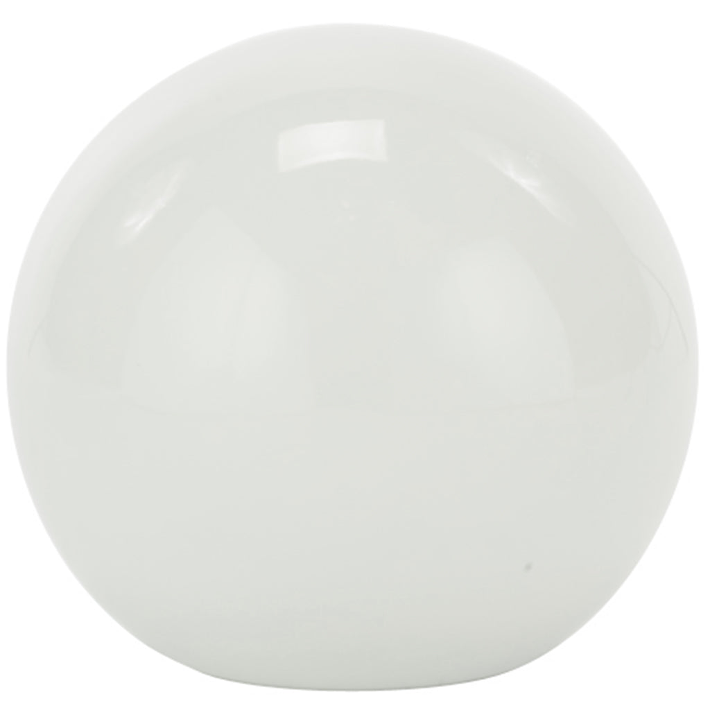 Earth Sphere Sculpture Gloss White