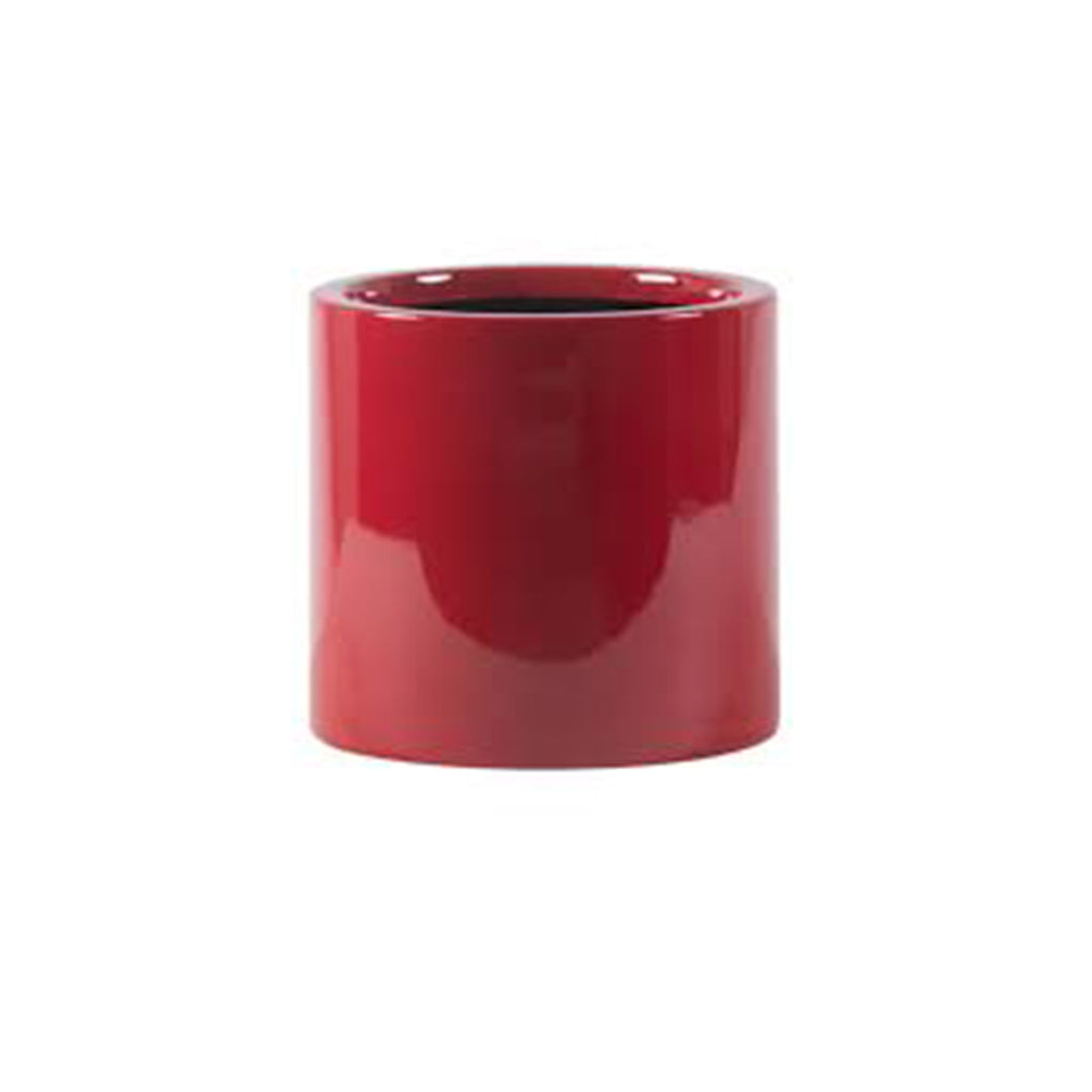 Earth Cylinder Floor Planters - Gloss Special Red - Botanicus