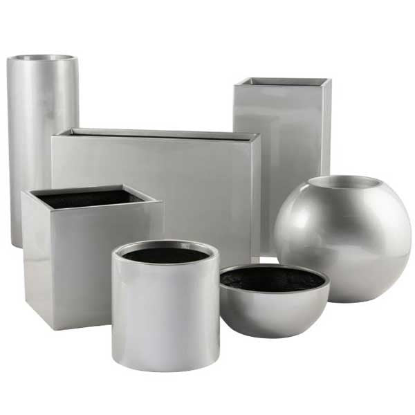 cube plant pots Earth Cube - Burnished