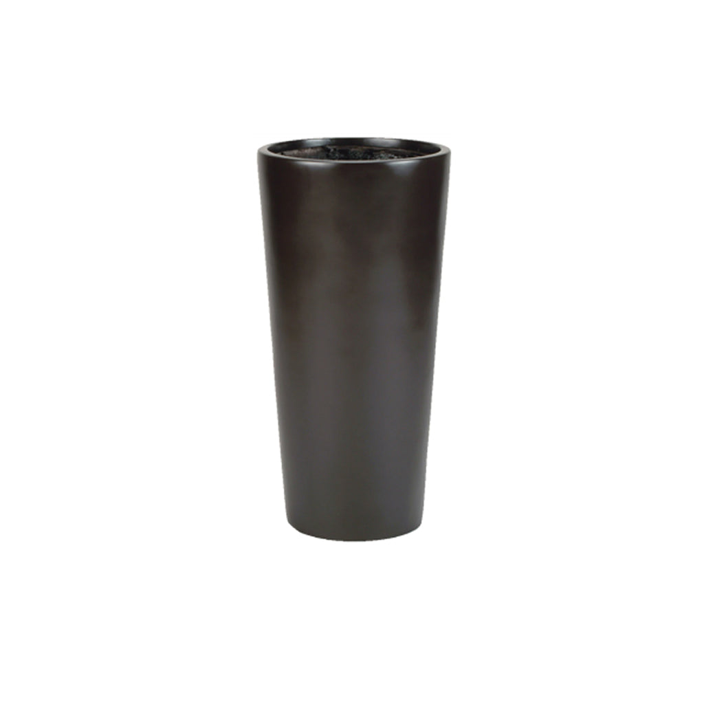 European Tall Cylinders Planter - Burnished