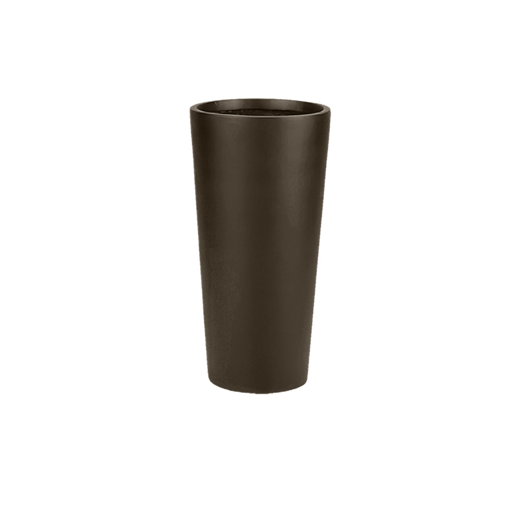 European Tall Cylinders Planter - Metallic