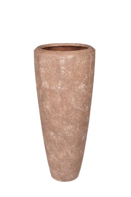 Light Stone Tall Vase Planter