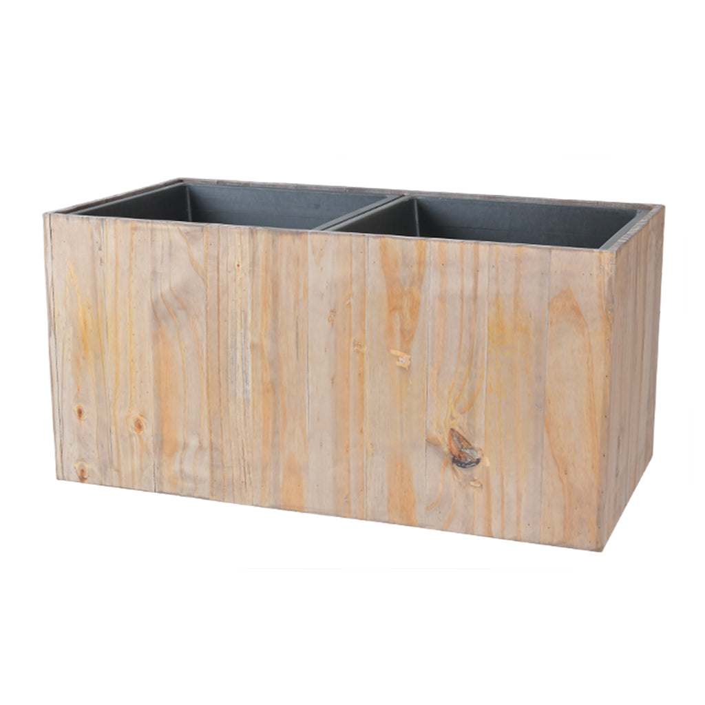 Salvage Wood Floor Rectangle Planter