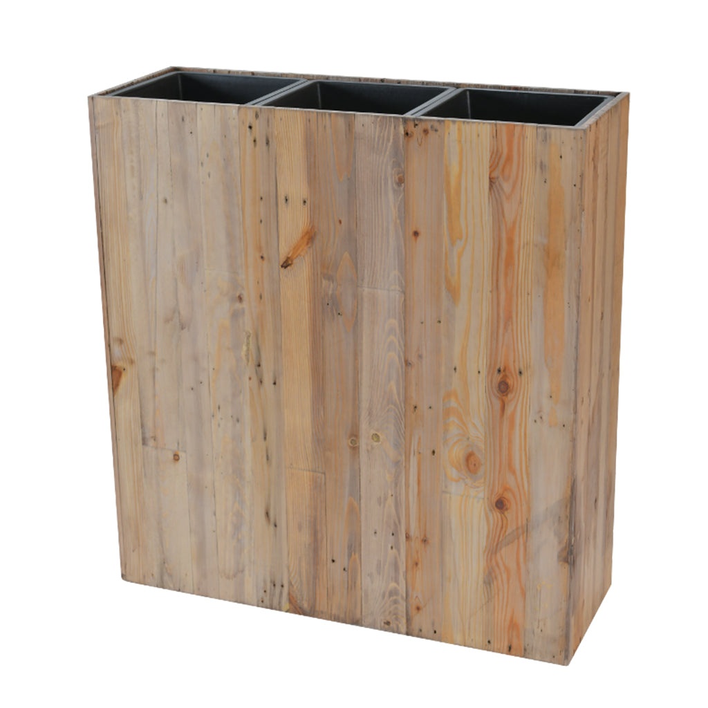 Salvage Wood Floor Rectangle Planter