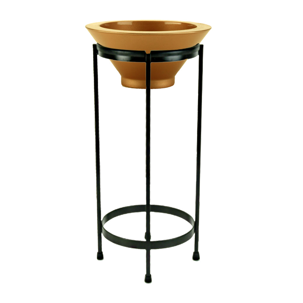 Tier 3 Round Bowl - Metallic